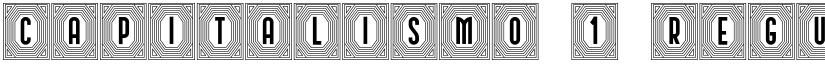 Capitalismo 1 Regular font