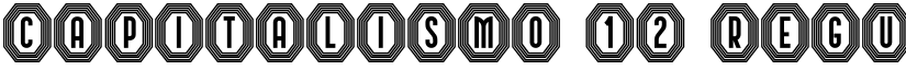 Capitalismo 12 Regular font