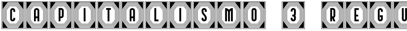Capitalismo 3 Regular font