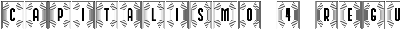 Capitalismo 4 Regular font