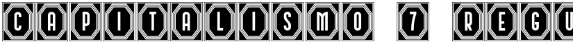 Capitalismo 7 Regular font