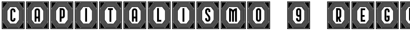 Capitalismo 9 Regular font