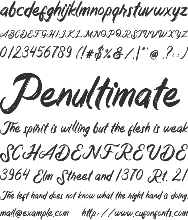 Dreamland font preview