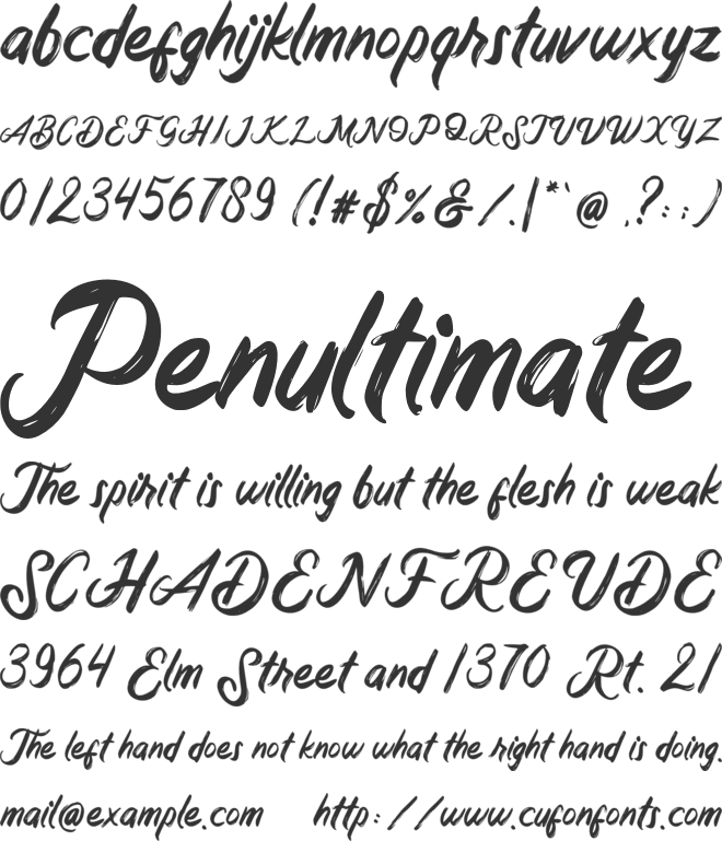 Dreamland font preview