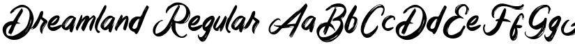 Dreamland Regular font