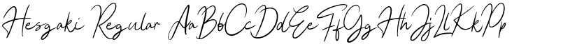 Hesgaki Regular font