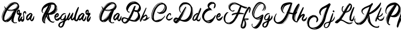 Arsa Regular font