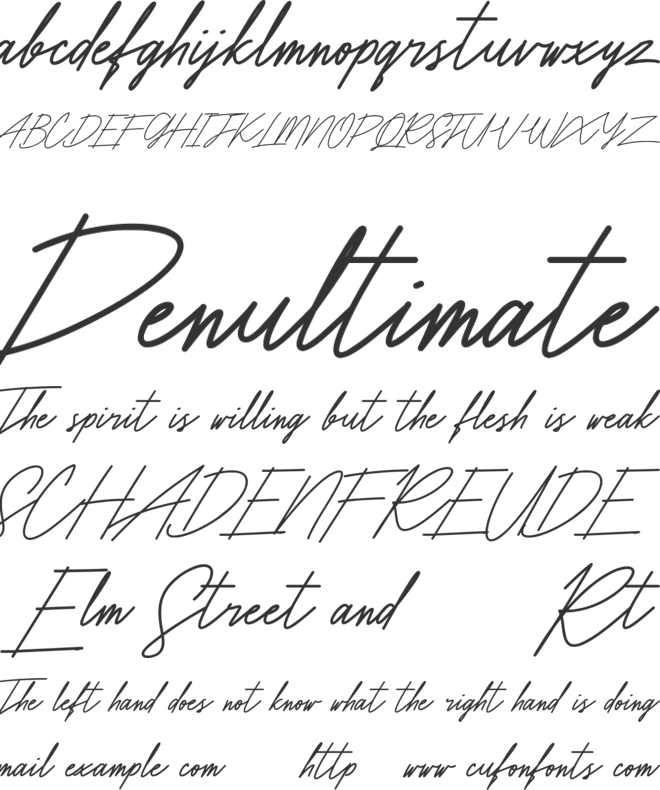 Amorisa Free font preview