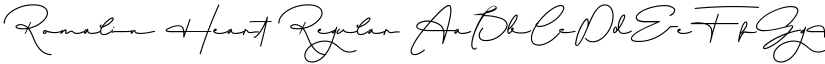 Romalin Heart Regular font
