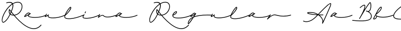 Raulina Regular font