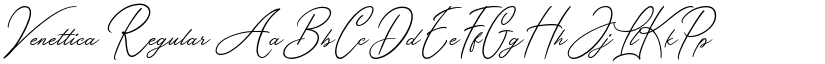 Venettica Regular font