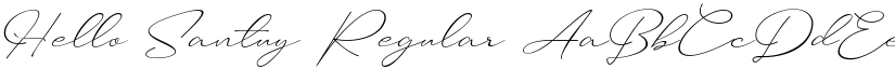 Hello Santuy Regular font