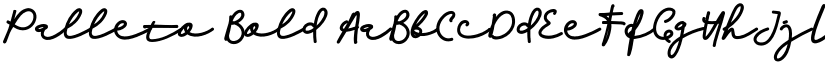 Palleto Bold font