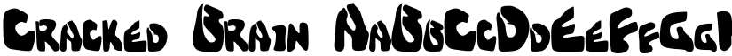 Cracked Brain font