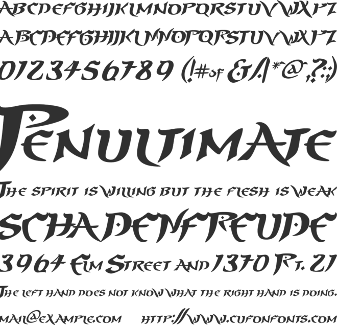 PrinceofPersia font preview