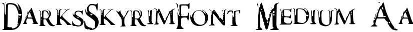 DarksSkyrimFont font download