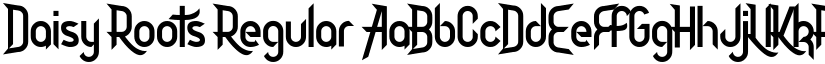 Daisy Roots Regular font
