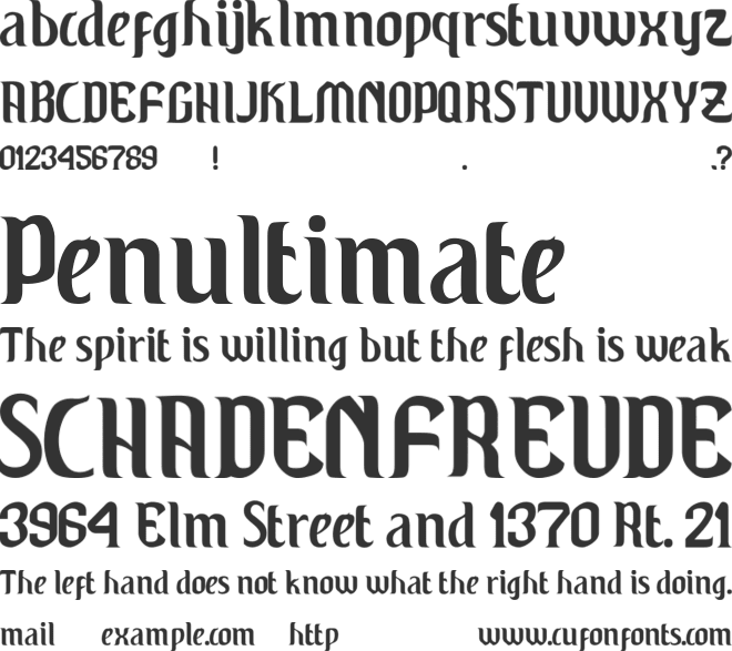 Windu font preview