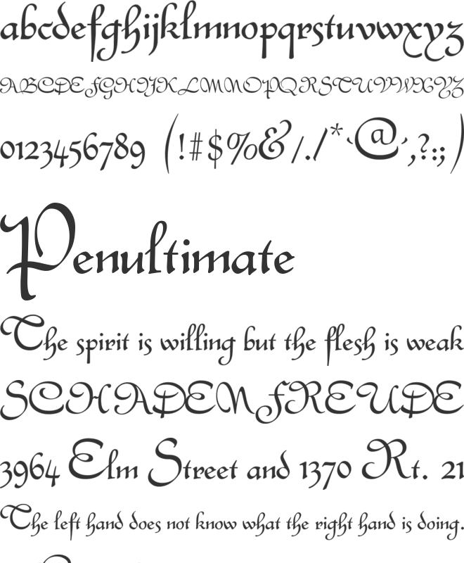 Civitype FG font preview