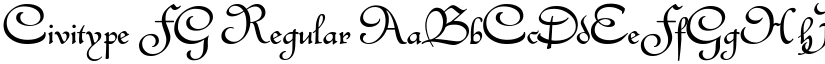 Civitype FG Regular font