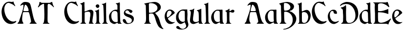 CAT Childs Regular font