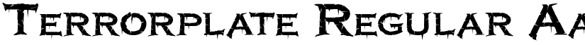 Terrorplate Regular font