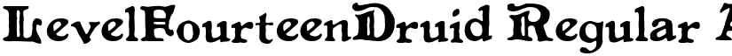 LevelFourteenDruid font download