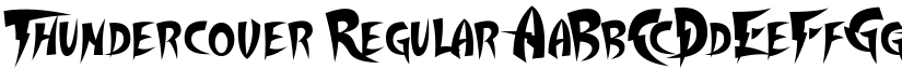 Thundercover Regular font