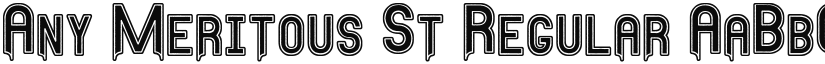 Any Meritous St font download
