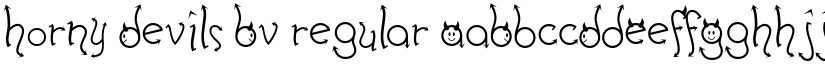 Horny Devils BV Regular font