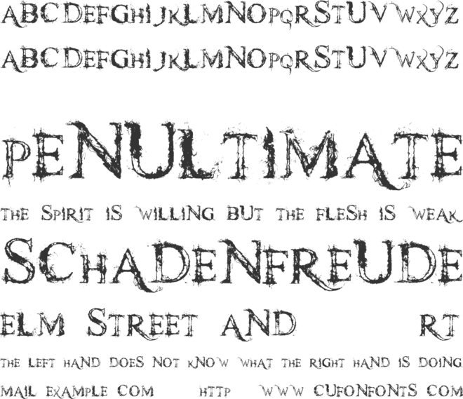 scorchflash font preview