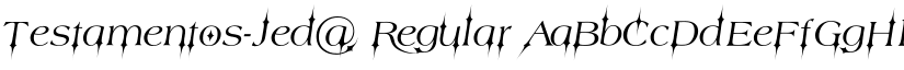 Testamentos-Jed@ font download