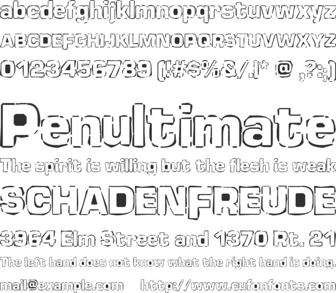 Newstile font preview
