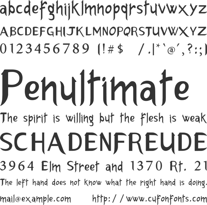 Erlantz font preview