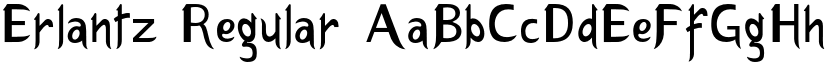 Erlantz Regular font