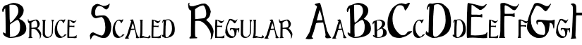 Bruce Scaled Regular font