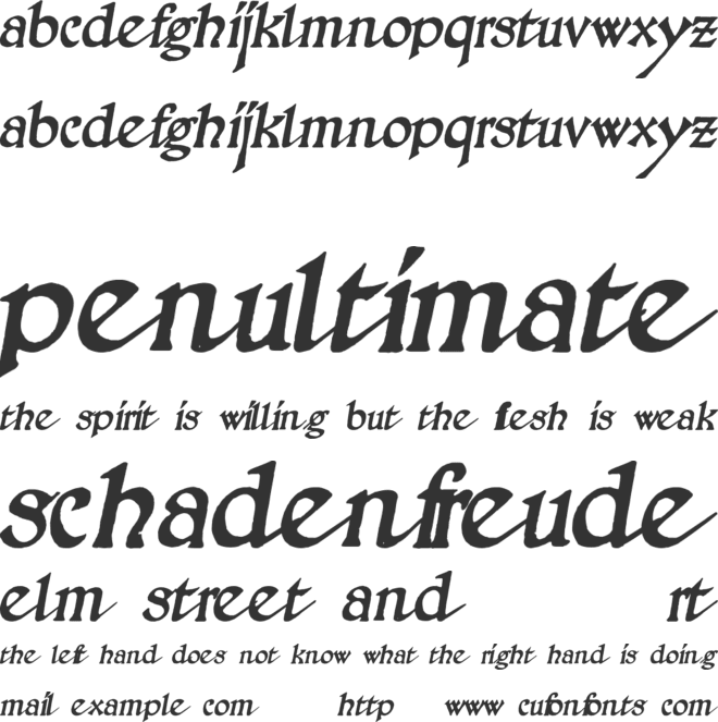 Pathway font preview
