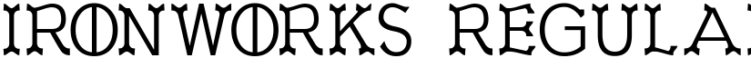Ironworks Regular font