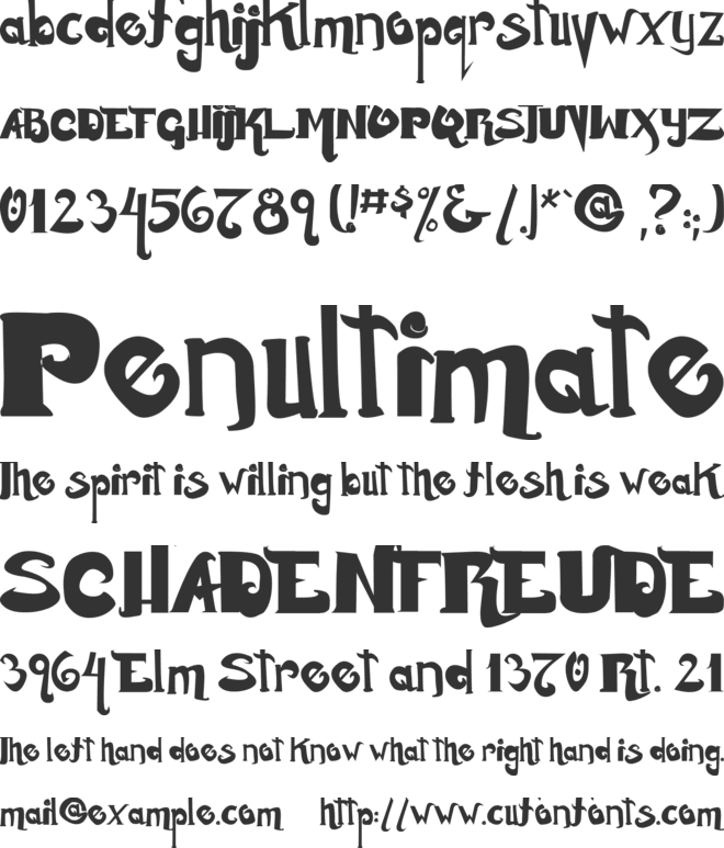 Monstur font preview