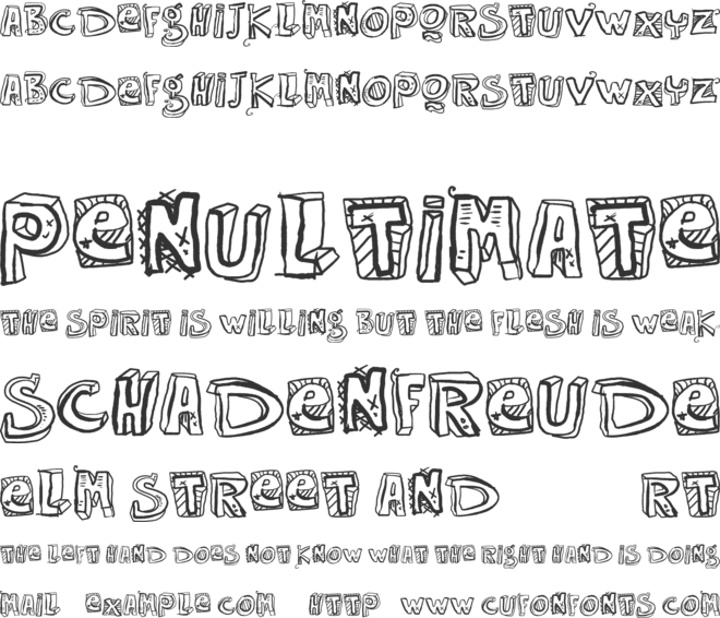 VTKS Easy Way font preview