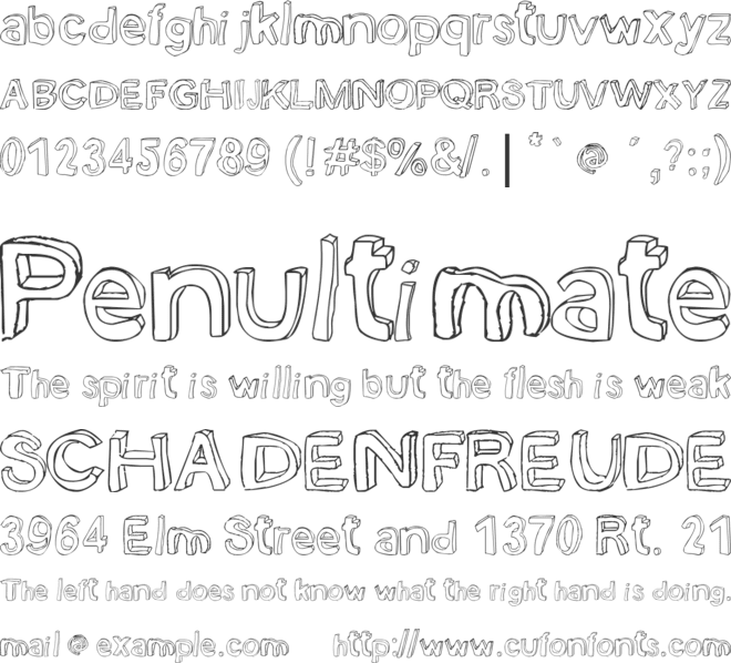 Bobsmade Font font preview