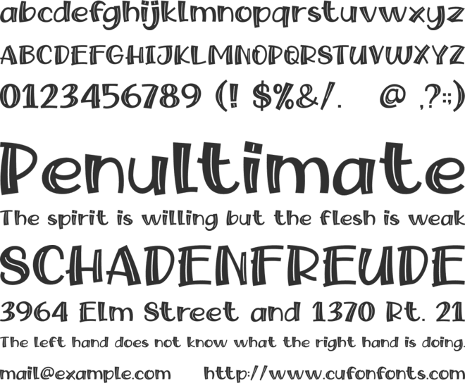 Snow Fairy font preview
