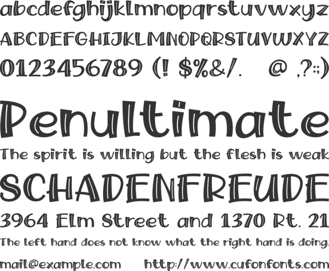 Snow Fairy font preview