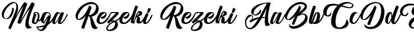 Moga Rezeki Rezeki font