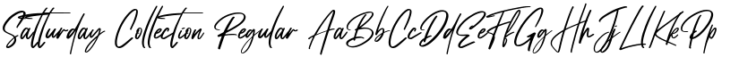 Satturday Collection Regular font