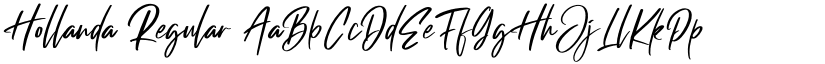 Hollanda Regular font