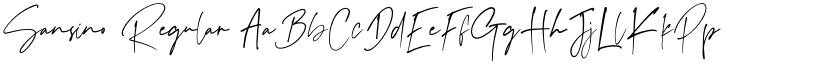 Sansino Regular font