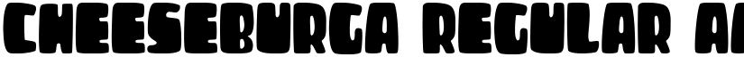 CHEESEBURGA Regular font