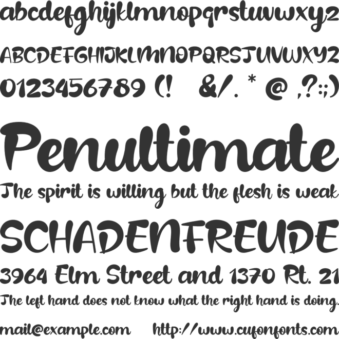 Beloved Daughter font preview