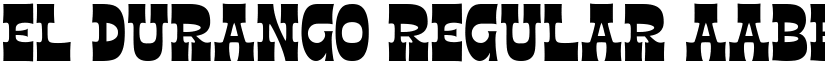 El Durango Regular font